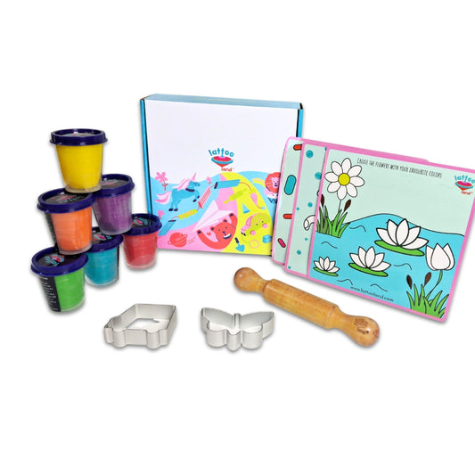 6 colors Clay Dough Set with 3 Tools, 3 Mats | Non-drying clay| Taste-safe