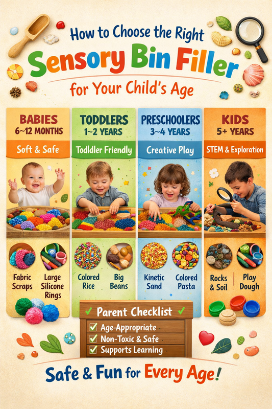 How to Choose the Right Sensory Bin Filler for Your Child’s Age