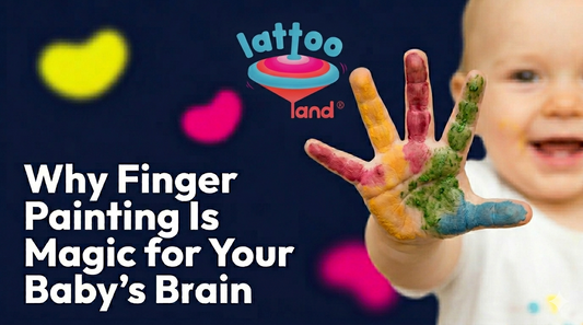 Colorful finger painting activity for babies – sensory play that supports brain development, fine motor skills, and creativity in infants aged 6 to 12 months