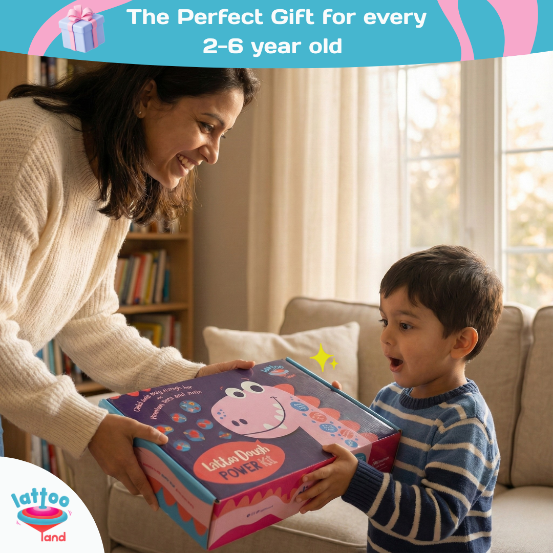 Best gift for a 2-5 year old is playdough set of Lattooland