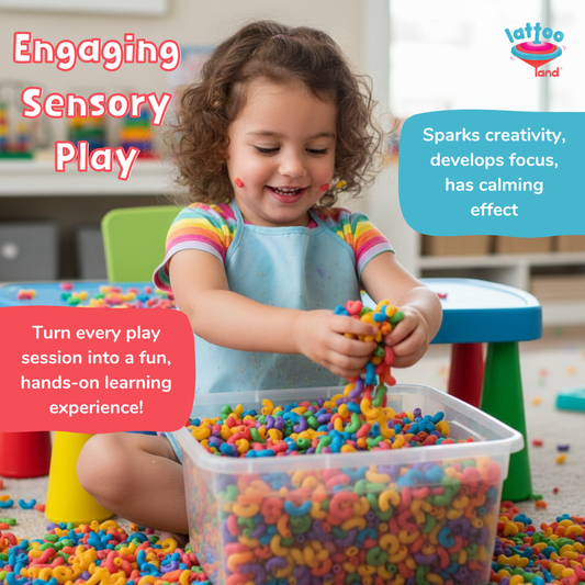 Elbow Rainbow Pasta Sensory Bin Filler For Kids | Non-Toxic Colored Pasta for Kids | Child-Safe  | Montessori Sensory Play | Vibrant Multicolor Pasta