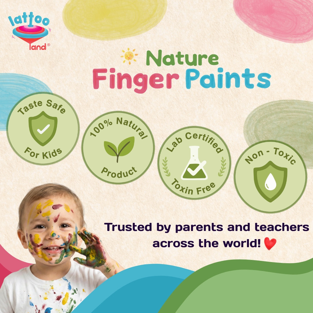 Natural finger paints for babies – eco-friendly and child-safe