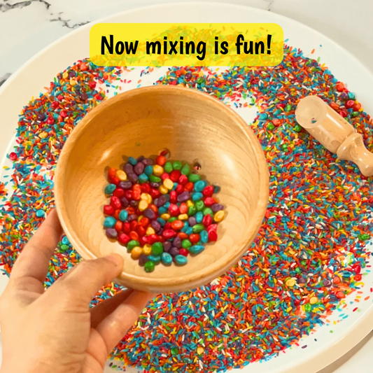 Wooden Sensory Sieve - Educational Toy for Kids | Develop Sorting Skills