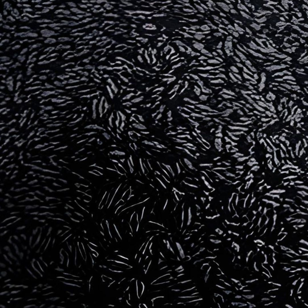 Black color rice sensory bin filler for kids play