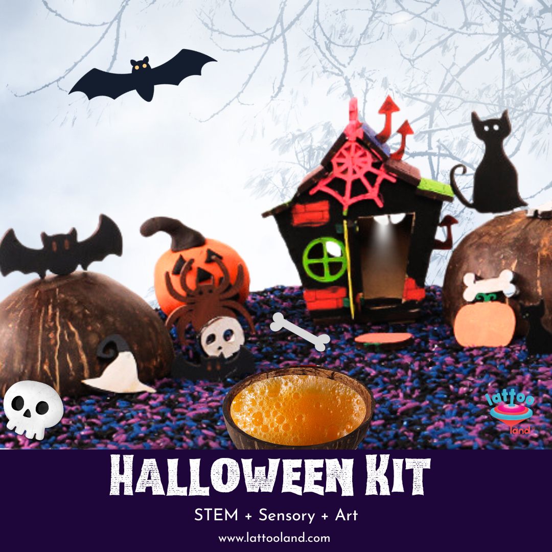 secretbase パンプキンマン　ゴースト　２体セット　ハロウィン Halloween Kit | STEM Sensory Art | Magic Potion | Clay dough