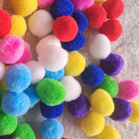 Pompoms for Play | Big Size | Craft | Art | Sensory Activities | Fine motor