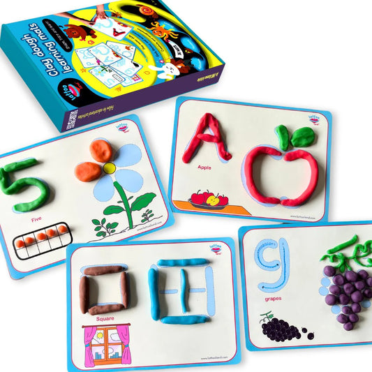 Playdough educational mats for kids designed for fun learning activities