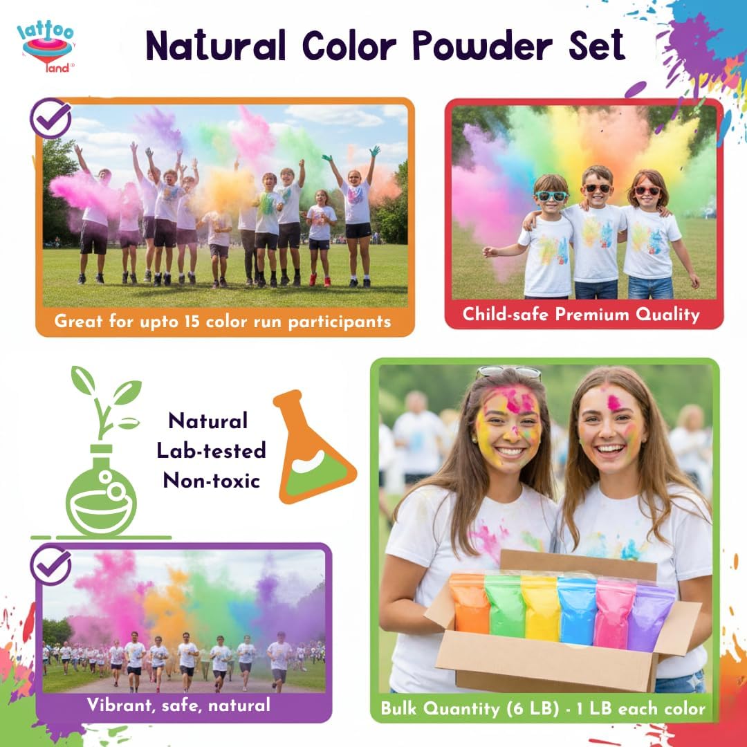 eco-friendly Holi colors made from natural ingredients for safe celebration